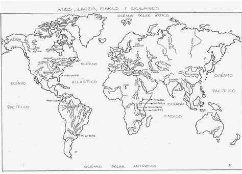 Mapa Rios Y Lagos Del Mundo