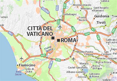 Mapa Roma   plano Roma   ViaMichelin