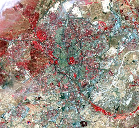 Mapa satelital de Madrid, España 2000   mapa.owje.com