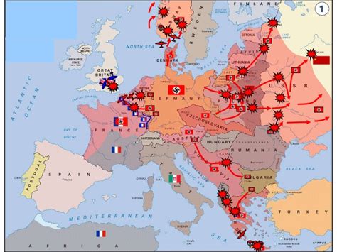 Mapa Segunda Guerra Mundial