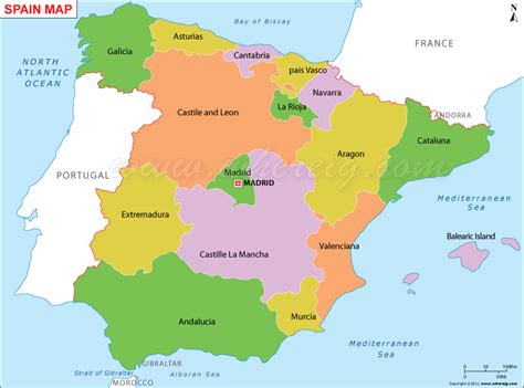 Mapa Spain | My blog
