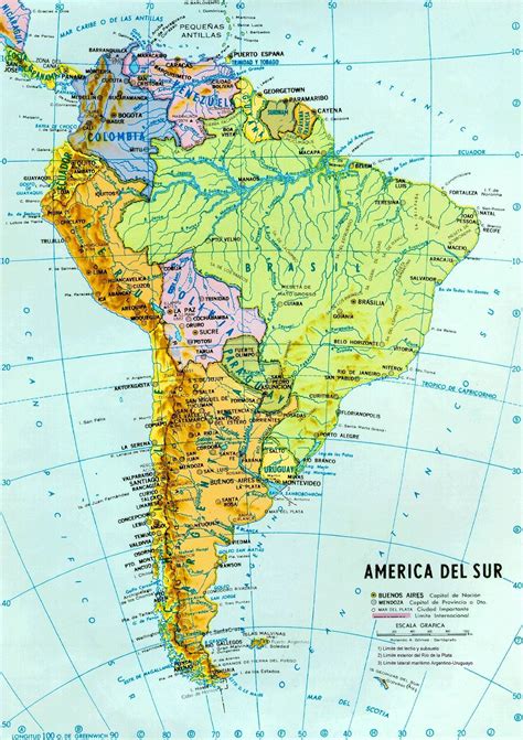 Mapa Sud América