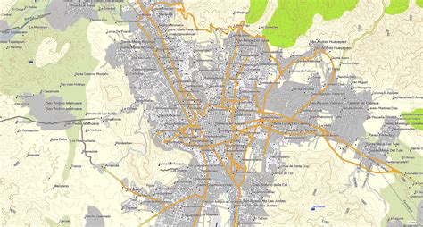 Mapa topográfico de Michoacán, México, para GPS Garmin ...