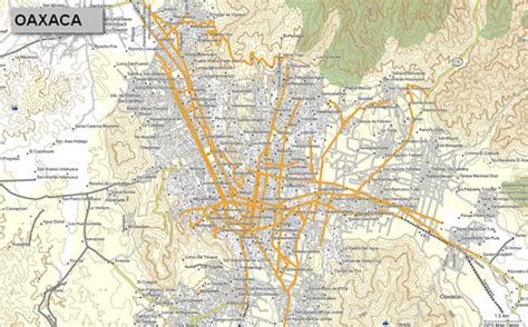 Mapa topográfico de Oaxaca, México, para GPS Garmin ...