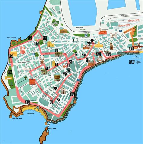 Mapa Turistico Cadiz | My blog