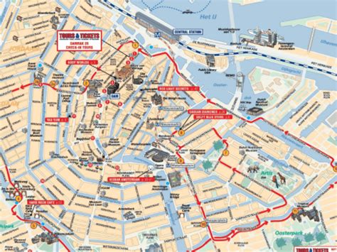 Mapa turístico de Ámsterdam en español para descargar