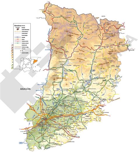 Mapa vectorial de Lleida