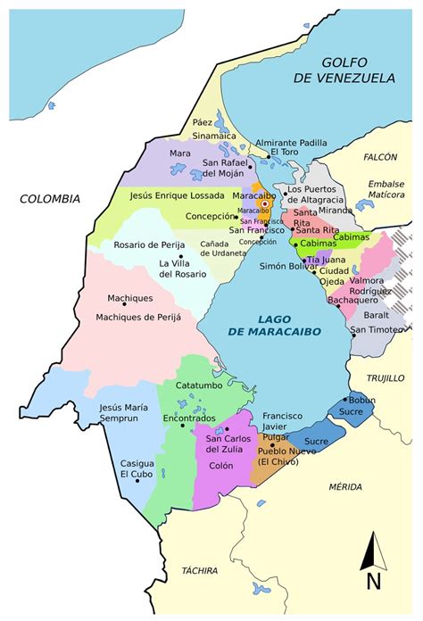 Mapamundi Mapa De Venezuela Mapa Del Zulia 48 X 33 Cm   Bs ...