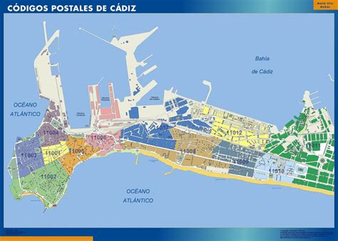 Mapas Cádiz | Mapas Murales España y el Mundo