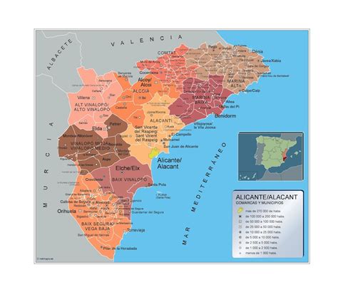 Mapas Comunidad Valenciana | Mapas Murales España y el Mundo