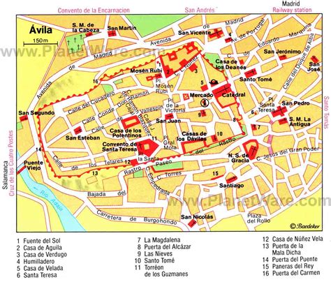 Mapas de Avila   Espanha | MapasBlog