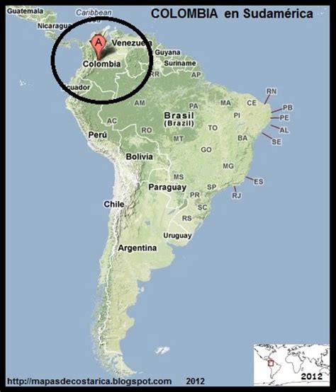 MAPAS DE: COLOMBIA, America
