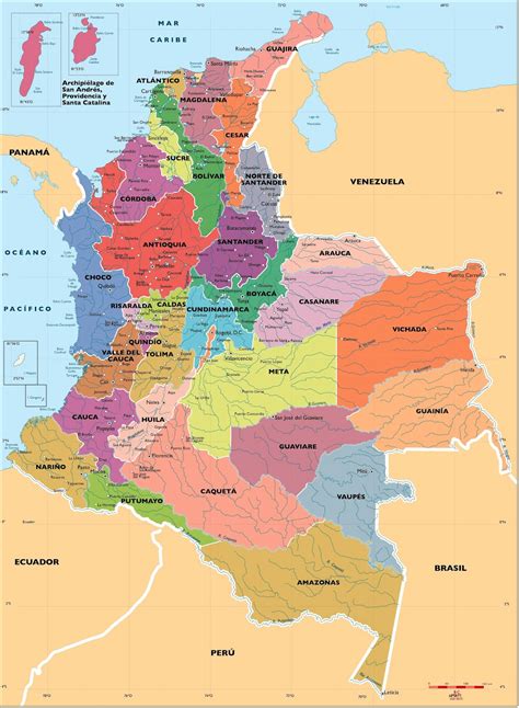 Mapas de Colombia: Ciudades de Colombia