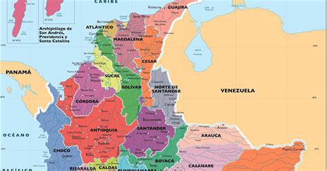Mapas de Colombia: Ciudades de Colombia