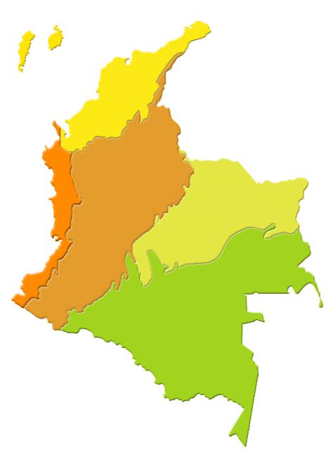 Mapas de colombia con sus regiones   Imagui