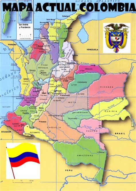 Mapas de Colombia: Mapa de Colombia con sus departamentos ...