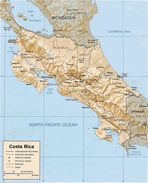 Mapas de Costa Rica y San Jose