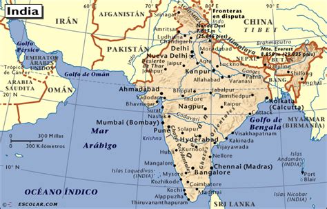 Mapas de Escolar.com   Mapa de India