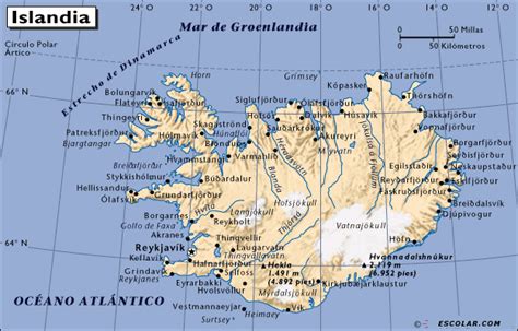 Mapas de Escolar.com   Mapa de Islandia