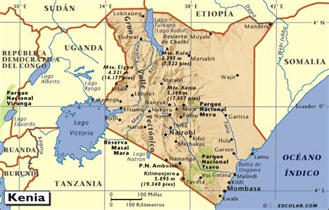 Mapas de Escolar.com   Mapa de Kenia