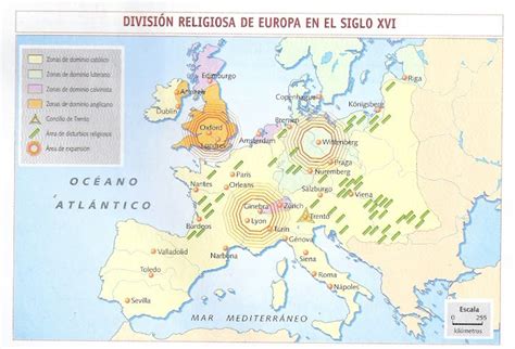 Mapas de Europa   Las Guerras Religiosas del Siglo XVI