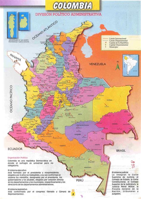Mapas de la division política de Colombia   Imagui