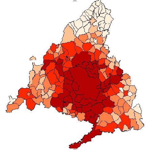 Mapas de la provincia de Madrid con BDT | Análisis y Decisión