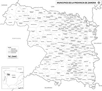 Mapas de la provincia de Zamora