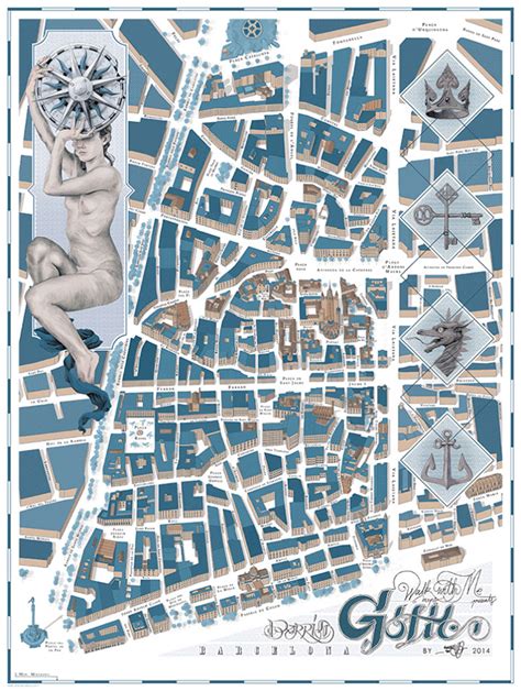 Mapas de los barrios de Barcelona x Walk with me   Freshland