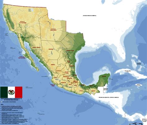 mapas de los estados de mexico