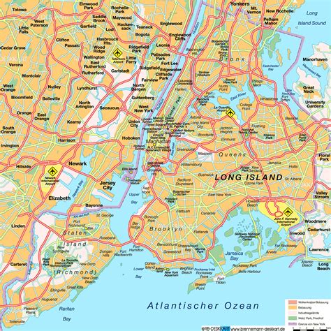 Mapas de Nova Iorque   EUA   MapasBlog