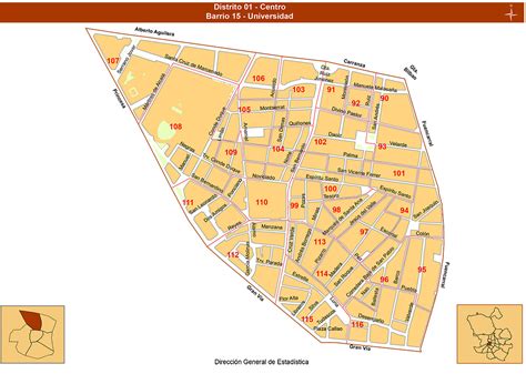 Mapas del centro de Madrid | Barrios de Madrid