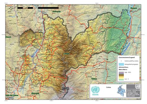 Mapas del Departamento de Caldas en Colombia | godues