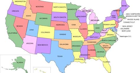 Mapas del Mundo: Mapa de los Estados Unidos Dividido