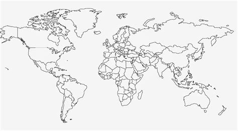 Mapas del mundo para imprimir | Colorear a Heidi