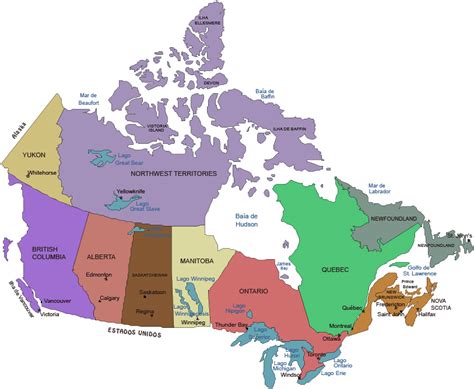 Mapas do Canadá