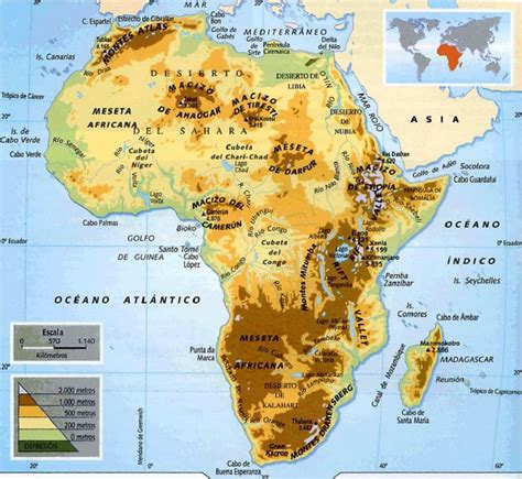 MAPAS GEOGRÁFICOS E HISTÓRICOS DA ÁFRICA   Geografia Total™