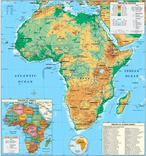 Mapas Interactivos De Africa Fisico