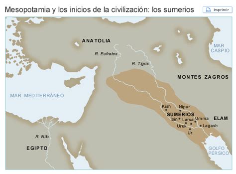 Mapas: Mesopotamia y los inicios de la civilizacin