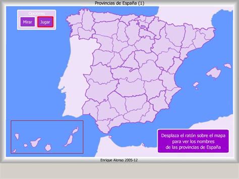 Mapas políticos interactivos de España | profesorPaco