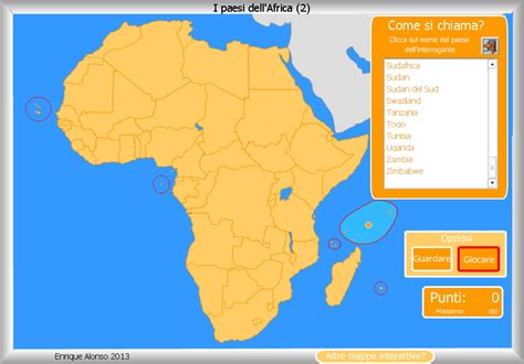 Mappa interattiva dell Africa Paesi dell Africa. Come si ...