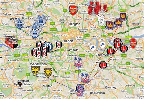 Mapped: London’s Moving Football Clubs | Londonist