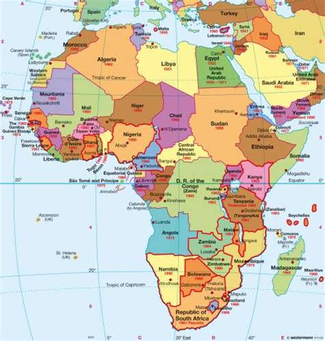 Maps   Africa – Political map   Diercke International Atlas