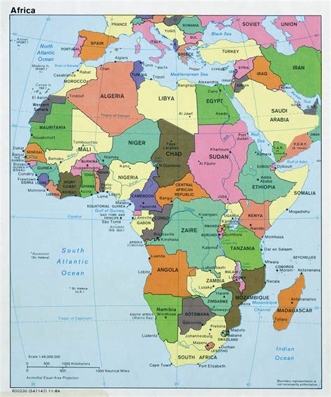 Maps of Africa and African countries | Political maps ...