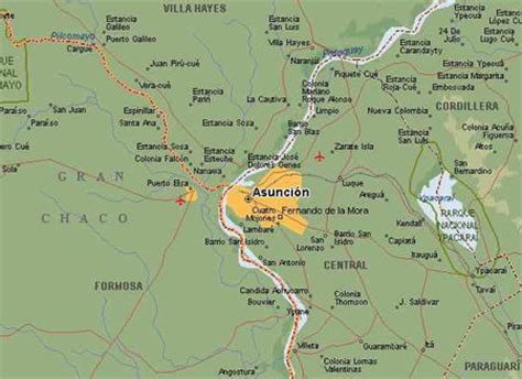 Maps of Asuncion
