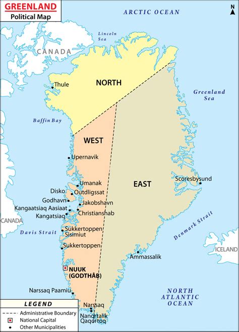 Maps of Greenland | Bizbilla.com