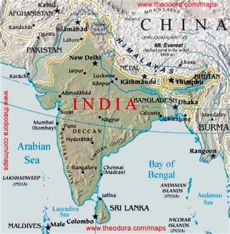 Maps of India   Indian Flags, Maps, Economy, Geography ...