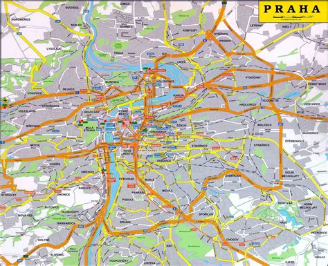 Maps of Prague | Detailed map of Prague in English | Maps ...