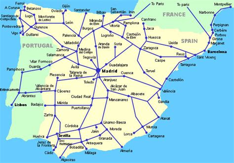 Maps Update #12001000: Train Travel In Spain Map – Spain ...