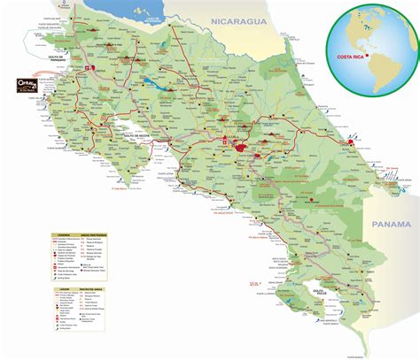 Maps Update #24742174: Costa Rica Tourist Map – Tourist ...